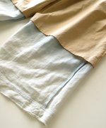 リネンギンガムチェック　パンツ